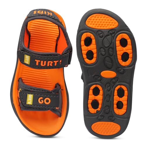 Image of Soft EVA Sole Stylish Sandals for Kids with Adjustable Back Strap |Comfortable and Light Weight, Anti Skid and Waterproof | For Everyday use for Boys and Girls