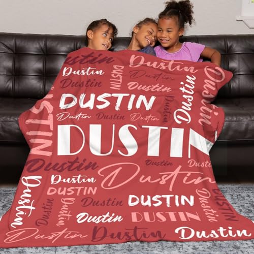 Personalized Blankets for Kids with Names Customized Blankets with Name for Adult Custom Blanket Gift for Birthday Christmas Valentines Day Gift