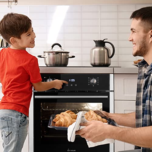 Autarkes Herdset: 60cm Einbaubackofen EB8005ED + 59cm Induktionskochfeld IND5904FZ / Pizzafunktion/Grill/Umluft/Heißluft… – Bild 5