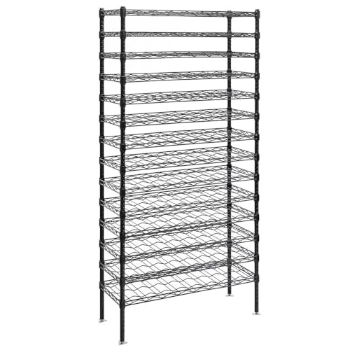 Soporte para botellas SI 14 pulg x 36 pulg x 86 pulg Negro