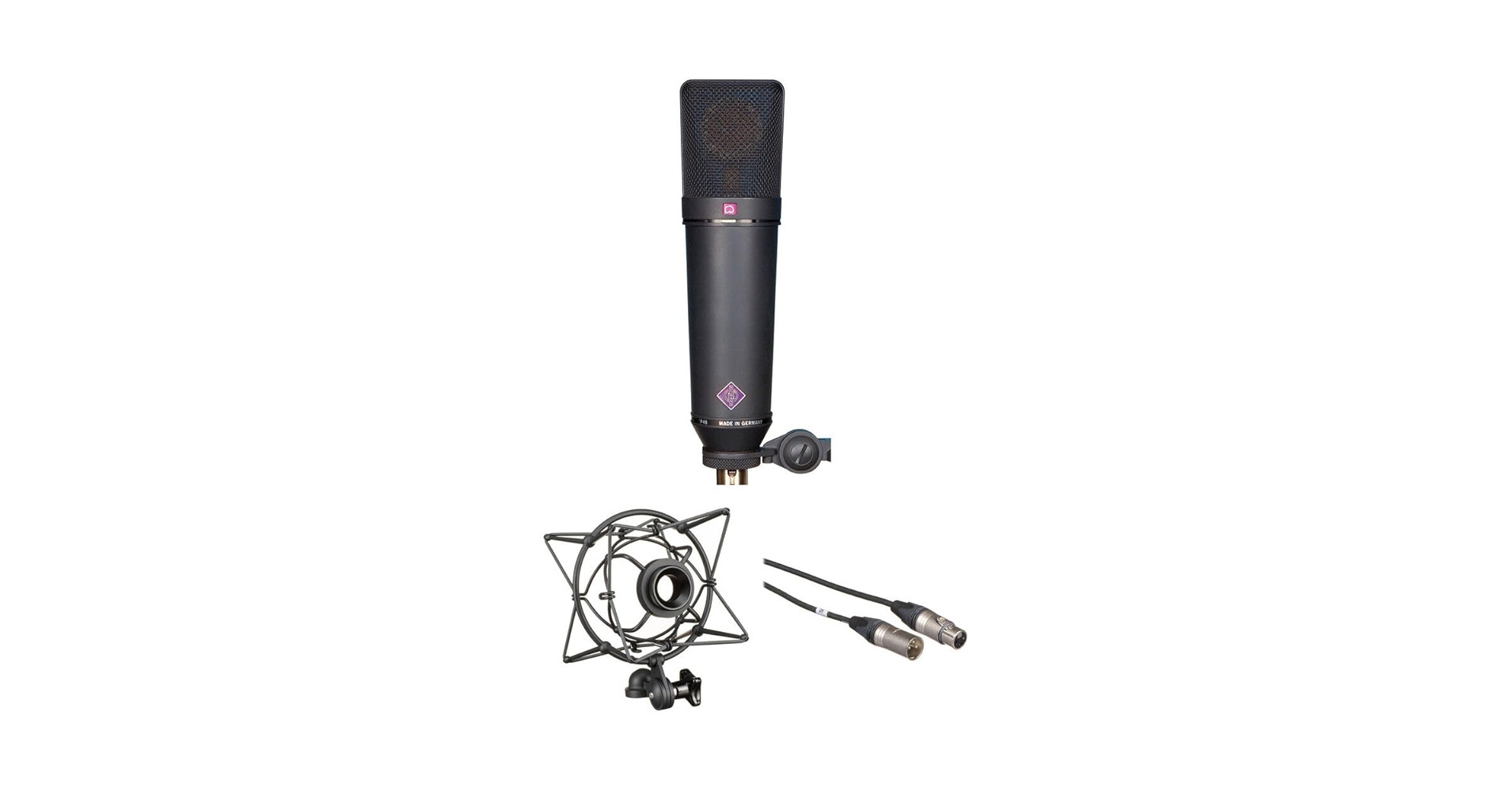 Neumann コンデンサーマイク シルバー 湿度調整剤プレゼント】 NEUMANN TLM 102 studio set ボーカル