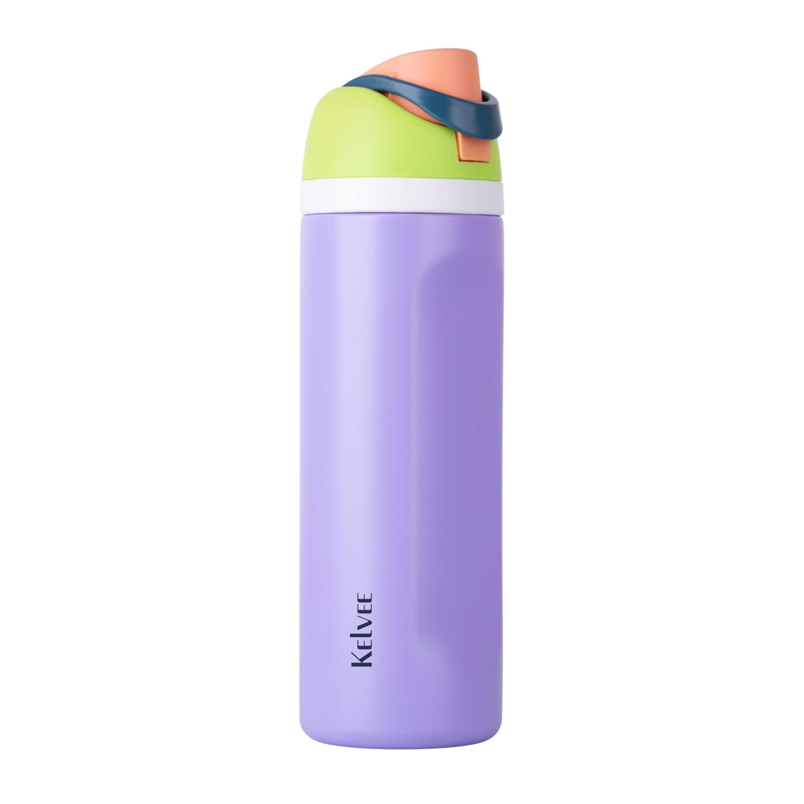 KELVEE FreeSip Water Tumbler with Leak Proof Lid & Straw Insulated Stainless Steel 800ml, Reusable BPA-Free Leak-Proof Sipper for Sports, Office, School, Travel (Indigo)