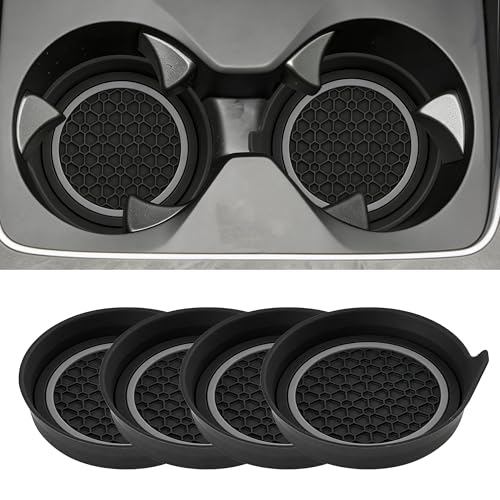 4PCS Almohadillas Antideslizantes para Porta Vasos de Carro miniatura 1