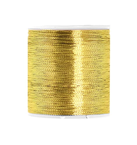 Hilo metálico dorado para bordado Mandala Crafts 200 m miniatura 2