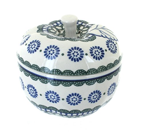 Blue Rose Polish Pottery Maia Apple Baker