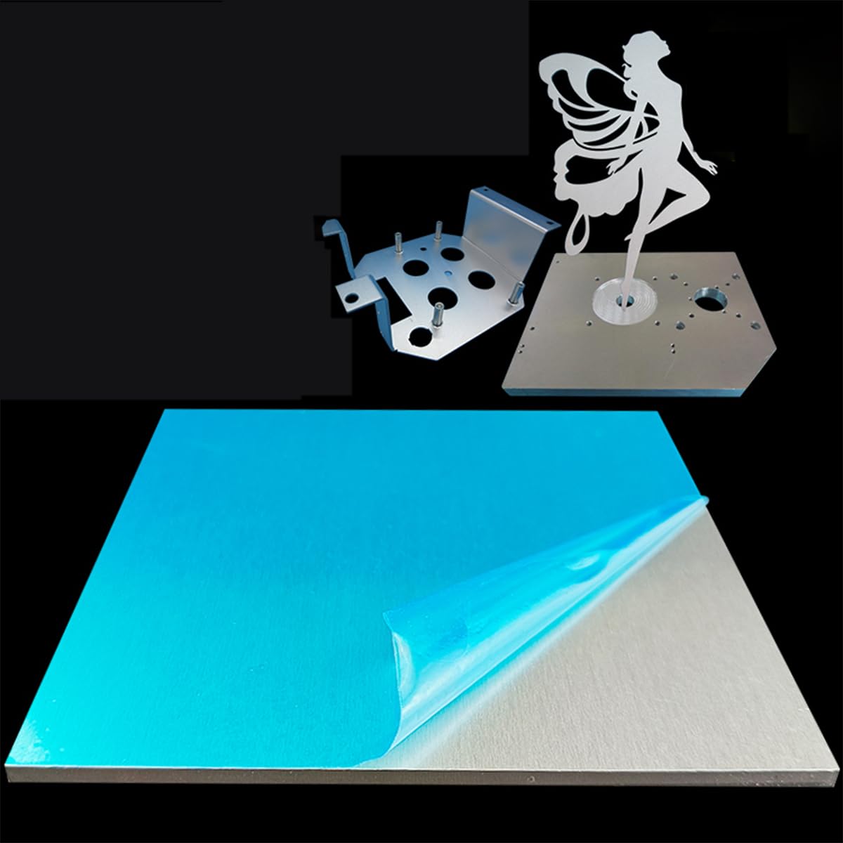 Lastra di Alluminio Piastra Piana Metallo Taglio per Officina, CNC, Artigianato, Modellismo, Riparazioni, Progetti DIY,500mmx500mmx6mm(1pcs)