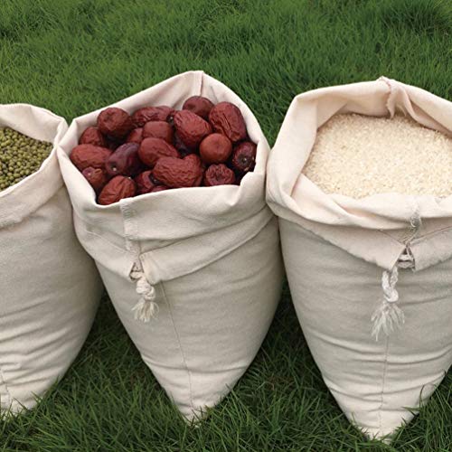 NICEXMAS Sacos de Armazenamento Saco de Tecido de AlgodÃ£o ReutilizÃ¡vel Produzir Sacos de CordÃ£o d