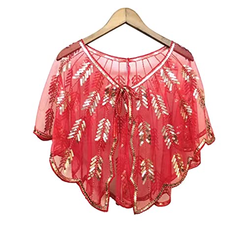 Châle perles et sequins vintage style Gatsby pour agrémenter votre robe de soirée cocktail