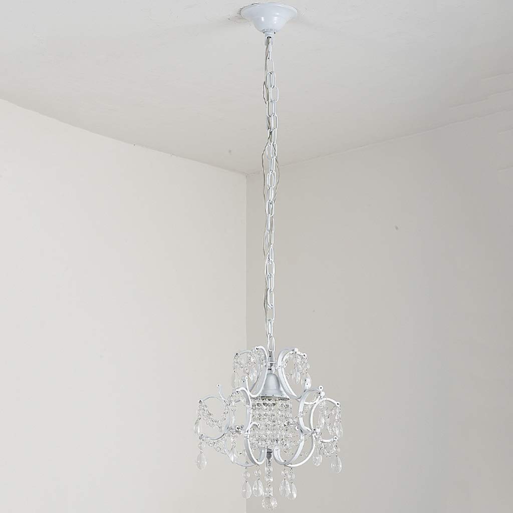 BQQQ Lámpara de araña Moderna con Brillo de Cristal, lámpara de Metal, lámpara de Techo Colgante de Cristal para Estudio de Dormitorio