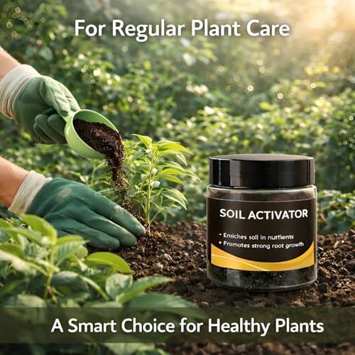 Image of Soil Activated Treasure Plant Growth Booster | Improves Soil Quality & Root Support | Suitable for Indoor & Outdoor Plants | for Pots, Gardens & Home Plants | Easy to Use 200gm (3 Unit)