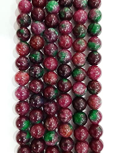 RUBIY ZIOSITE Agate 10MM Plain Round APPR. 39 Beads 1STRAND