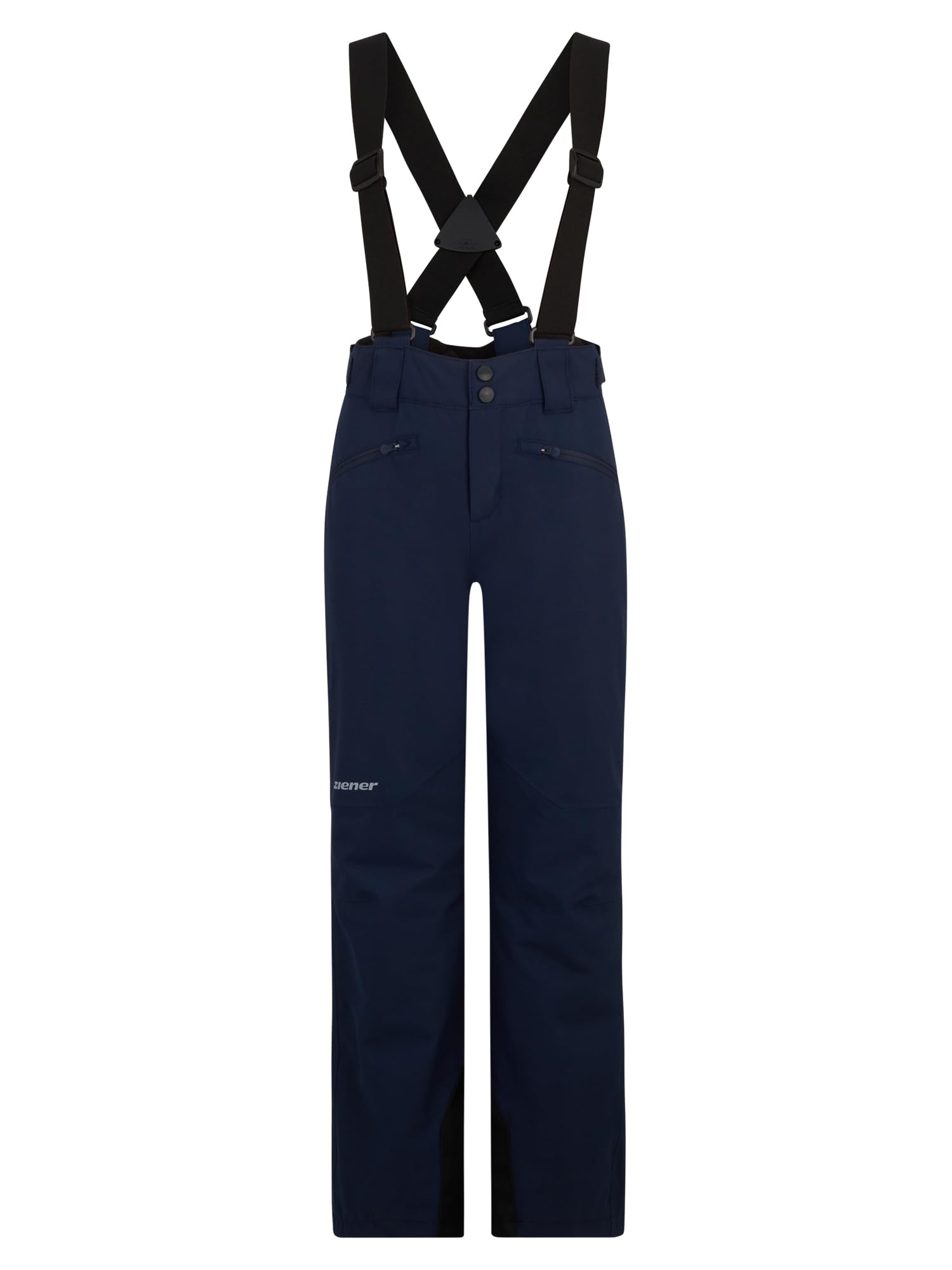 Ziener Children's AXI Ski Trousers/Snow Trousers Waterproof Straps PFC Free Dark Navy 104