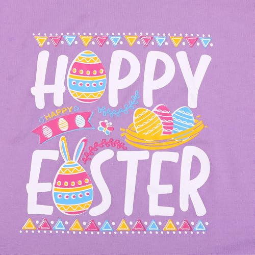 Image of Easter Toddler Girls T-Shirts Bunny Short Sleeve Shirts Kids T Shirts Cotton Girls Summer Tops T-Shirts 3-8Y
