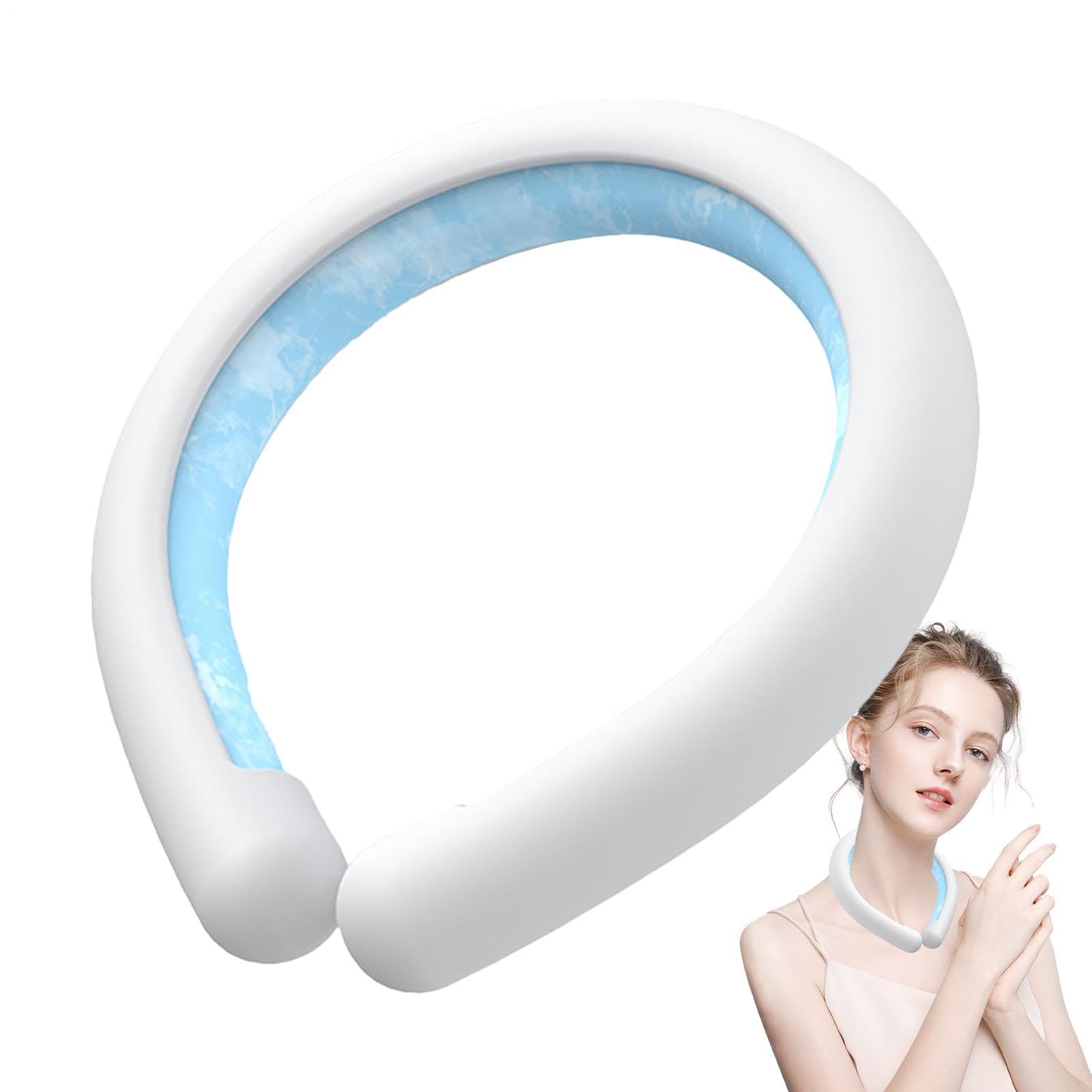 Générique Pack de glace à gel froid de cou portable, tube de refroidissement du cou, relief pour les bouffées de chaleur, refroidisseurs de cou pour temps chaud