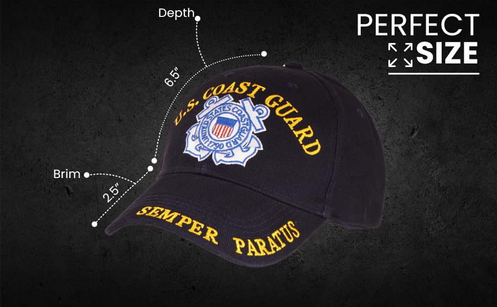 United States Coast Guard Gorra Militar Ajustable Algodón miniatura 4