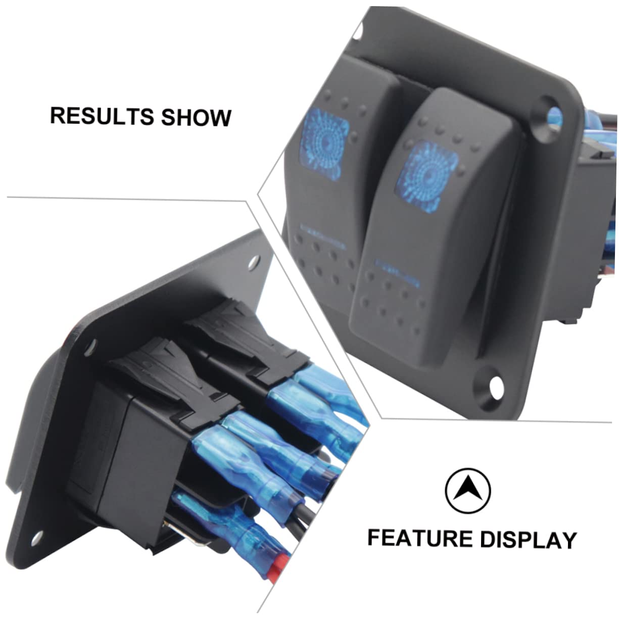 SWOOMEY 1set Dual Control Panel for Automotive and Use Safe Easy Installation Overload for Rvs Boats Suvs and Motorcycles Versatile Position