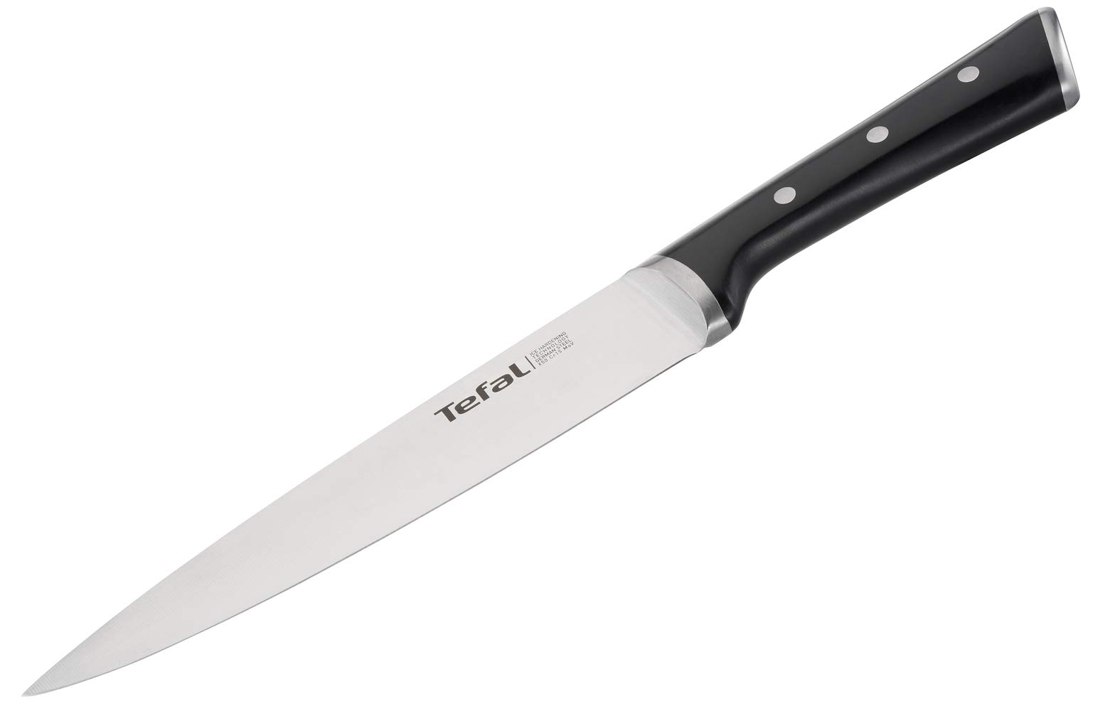 Tefal Ice Force Set de 4 Couteaux avec Santoku 18,5 cm - à Découper, Chef, d'Office, à Émincer - Lame en Acier Inoxydable Allemand