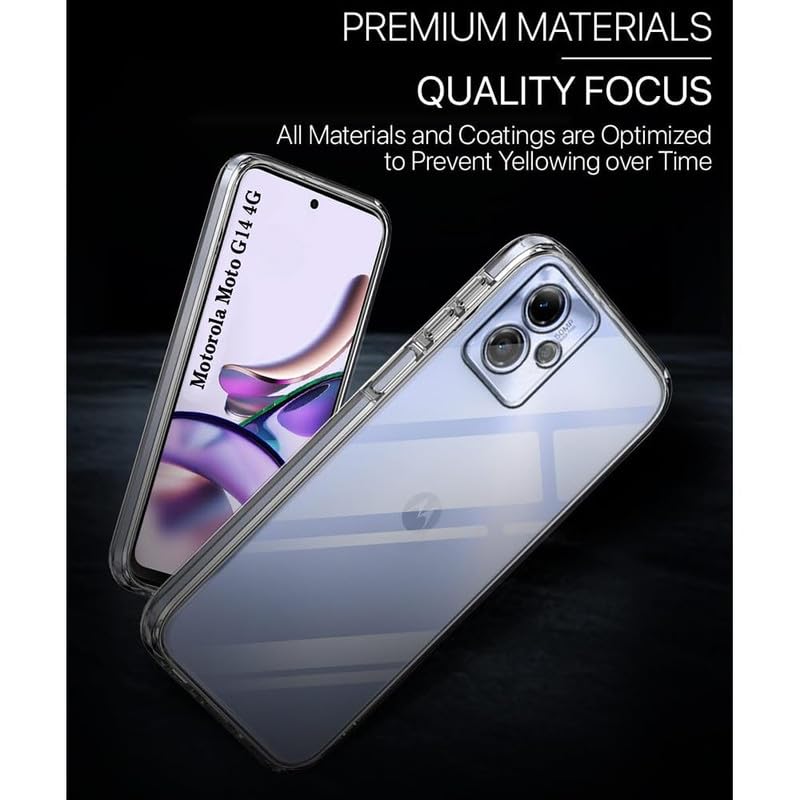 Image of Case Creation Brand - Mobile Cover for Motorola Moto G14 (Soft & Flexible Back Case), Transparent