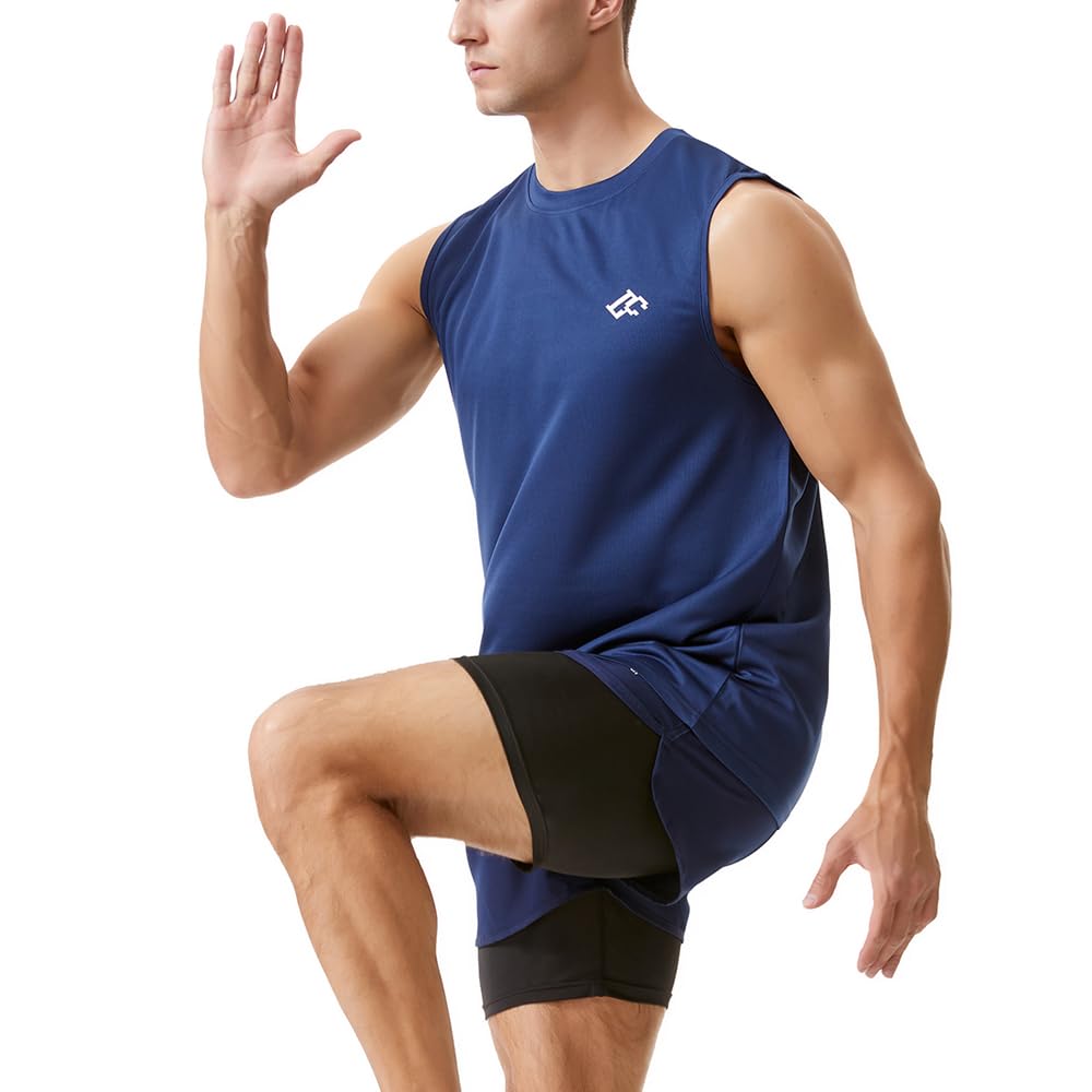 Camisetas sin Mangas para Entrenamiento de Hombre, de Secado rápido, para Gimnasio, musculosas, para Fitness, para Correr, sin Mangas