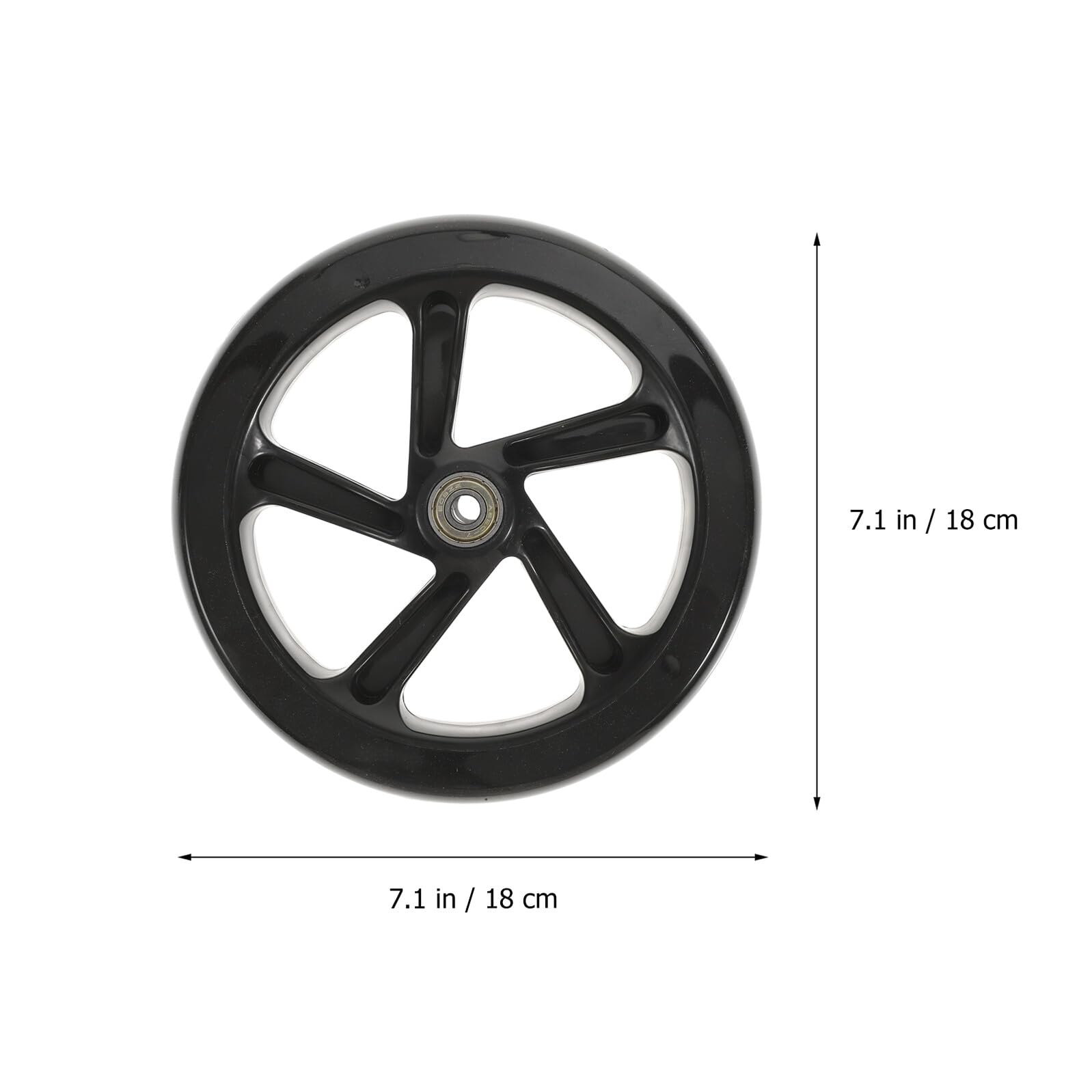 MAGICLULU 2 pièces Roues de Rechange pour Scooter PU Haute Élasticité Résistantes à Usure avec Roulements Légères et Durables pour Trottinette et Adultes Compatibles Routes Urbaines et