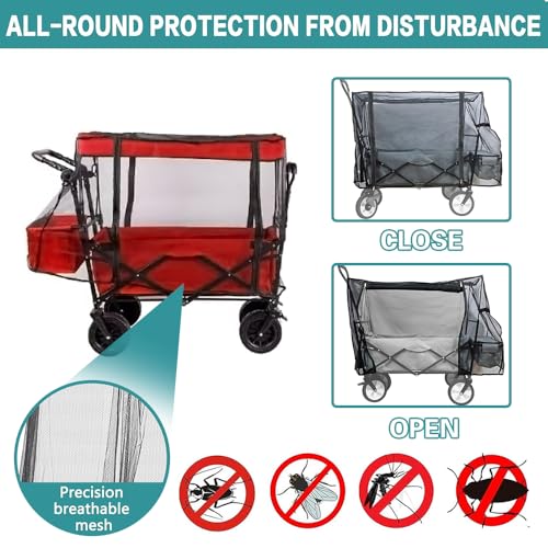 Miniatura 3 de Mosquitera Para Carro Bebe Universa,Carretilla Plegable Mosquitera Para Carro Universa,Funda Carro Bebe Universal,Malla Fina Y Resistente,Duradera Y Resistente A Los Desgarros