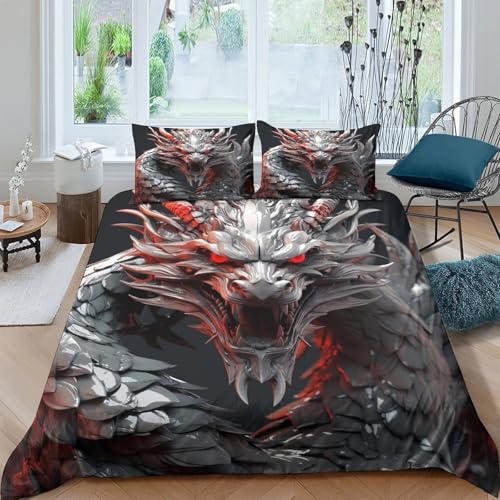 Parure de lit dragon impression 3D de qualité supérieure ultra douce