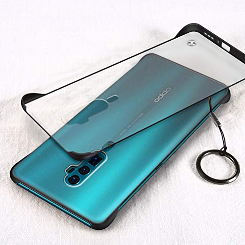Yoodi Oppo Reno 10x Zoom Case, Ultra Slim Translucent Matte Hard PC & Soft TPU Four Corners Shockproof Protection Cover for Oppo Reno 10x Zoom - Black