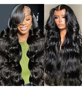 13x6 HD Lace Front Wigs Human Hair 28 Inch Body Wave Lace Front Wigs Human Hair Pre Plucked 180% ...