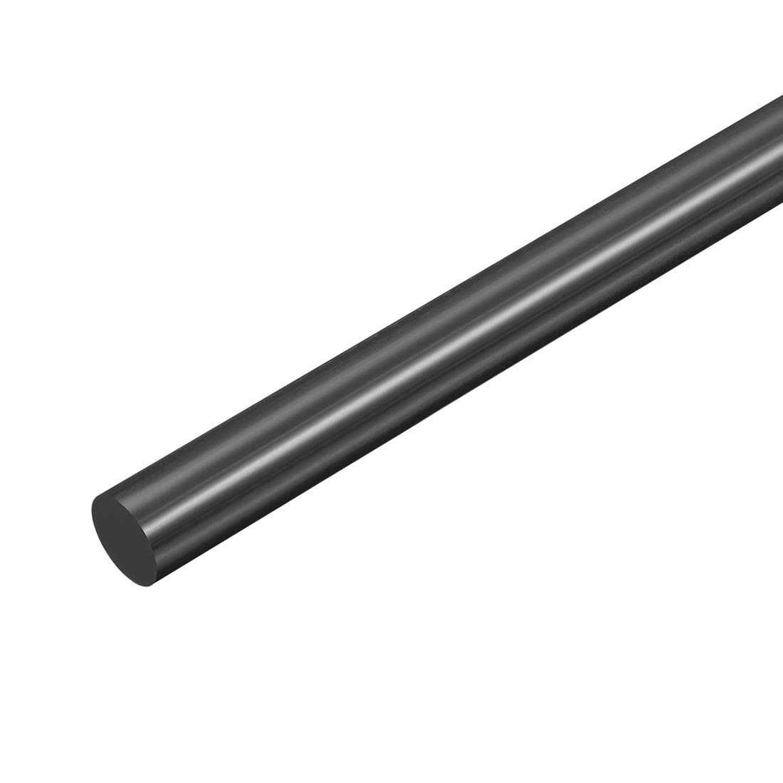 uxcell plastic round rod 1/2 inch dia 20 inch length black (pom) polyoxymethylene rods engineering plastic round bar(12mm)