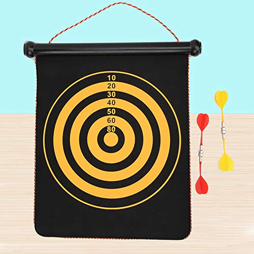 T best Two-sided Dartboards, Children Interactive Toys Flocking Magnetic Two-sided Darts Target for Safety Fitness and Professional Training