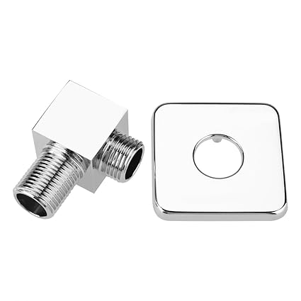 Raguso Wall Mounted Solid Brass Outlet Elbow Square Chrome Hand Shower Valve Concealed Bathroom