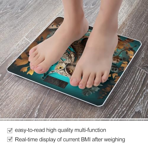 Báscula digital para cuerpo Owl con pantalla LCD grande miniatura 5