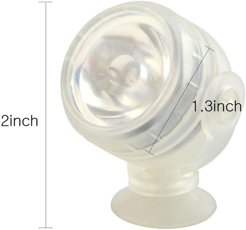 LED Aquarium Bubbler Volcano, JackSuper Ornament Kit with RED LED Spotlight