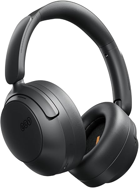 QCY H3S Over Ear Bluetooth Headphones, Hybrid Active Noise Cancelling, Hi-Res Audio, LDAC, Ultralight and Comfortable Fit, 102 Hours Battery Life, Bluetooth 6.0, EQ in App, Dual Connection - 1