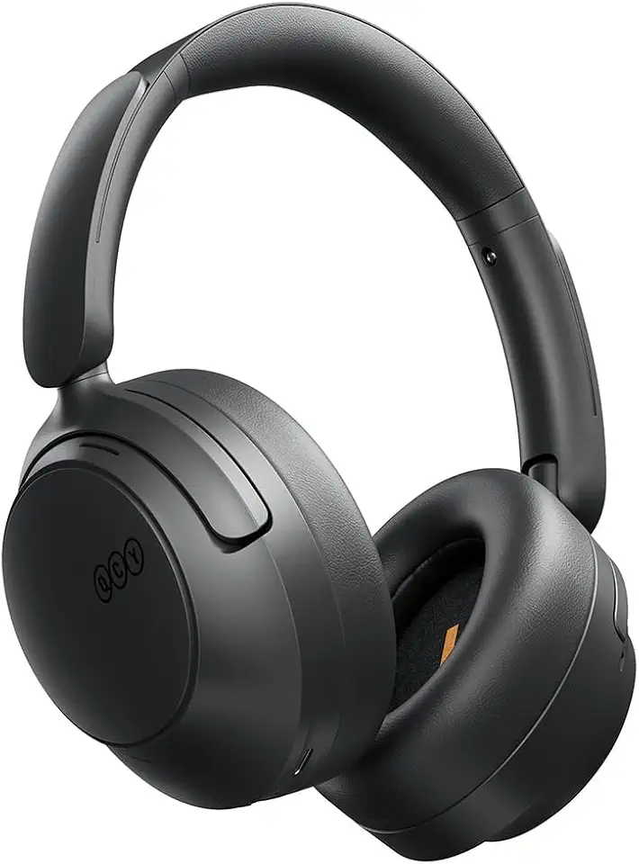 QCY H3S Fones de ouvido Bluetooth, cancelamento de ruído ativo híbrido, áudio de alta resolução, LDAC, ajuste ultraleve e confortável, bateria de 86 horas, Bluetooth 6.0, equalizador no aplicativo