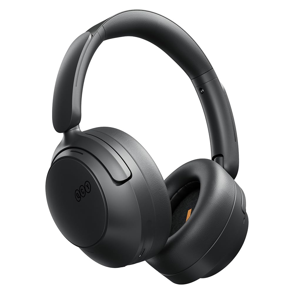 QCY H3S Over Ear Bluetooth Headphones, Hybrid Active Noise Cancelling, Hi-Res Audio, LDAC, Ultralight and Comfortable Fit, 102 Hours Battery Life, Bluetooth 6.0, EQ in App, Dual Connection