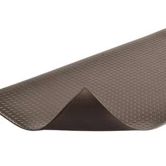 NoTrax 418 Diamond TredTM 3 x 12 x 5/8" Anti Fatigue Mat | Enhanced Slip Resistance with Beveled Edges and Diamond Surface, Ideal for Industrial and Commercial Workplaces, Black,
