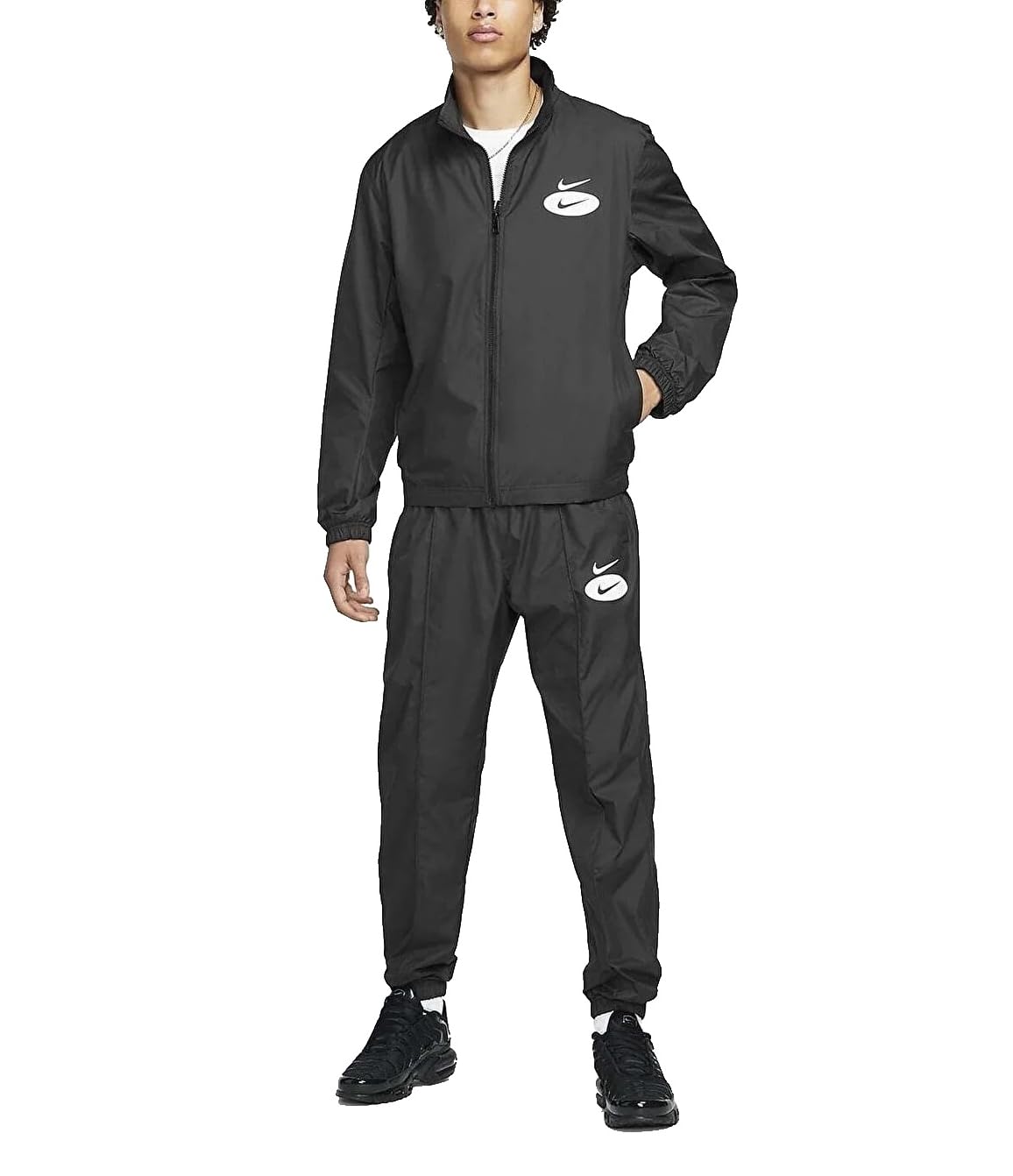 Amazon | [ナイキ] メンズ 上下セット スウッシュ ウーブン ジャケット  