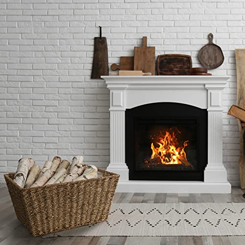 Set di 2 ceste portatutto in vimini, grandi, per