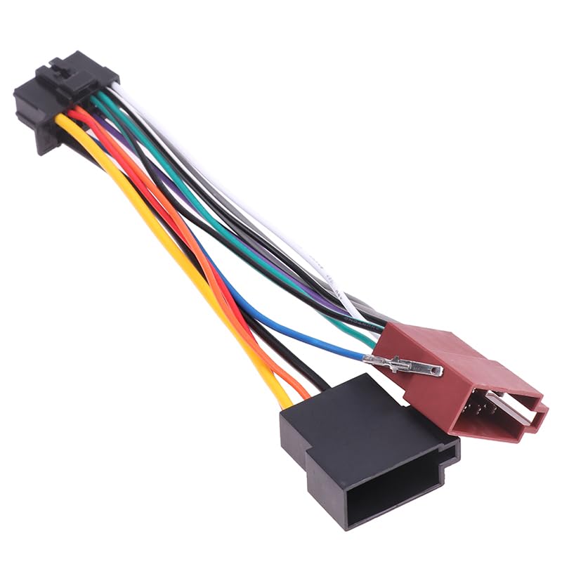 Car CD Tail Line Stereo Radio Player ISO Wiring Harness Connector for Audio Cable for Pioneer Car CD Player Tail Line - (Color Name: Black)