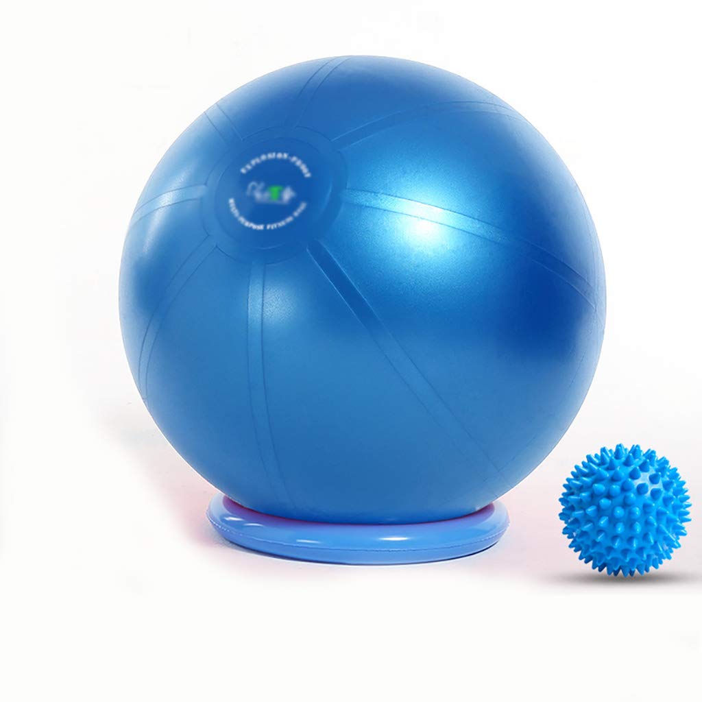 Zsh Pogrubiona odporna na wybuchy piłka fitness joga piłka przyjazna dla środowiska bezsmakowa szwajcarska piłka gimnastyczna niebieska 65 cm / 75 cm / 85 cm (rozmiar 65 cm)