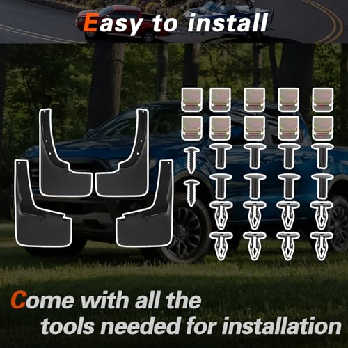 Image of Ranger Mud Flaps Compatible with Ford Ranger 2019-2023 Trucks Mud Guards Splash Guards 4pcs