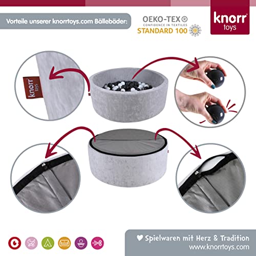 KNORRTOYS.COM 76007 Bällebad, Teddy pink-150 Balls Grey/White/transparent