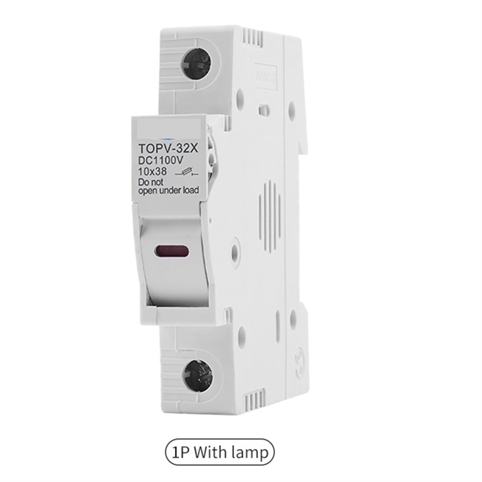 DC-Sicherungshalter 10 x 38 mm, Hochspannung, Solar-PV, 1100 V, TOPV-30-Basis, Photovoltaik-System-Schutz, GpV, 1 Stück, 2 Stück(Color:1P With LED)