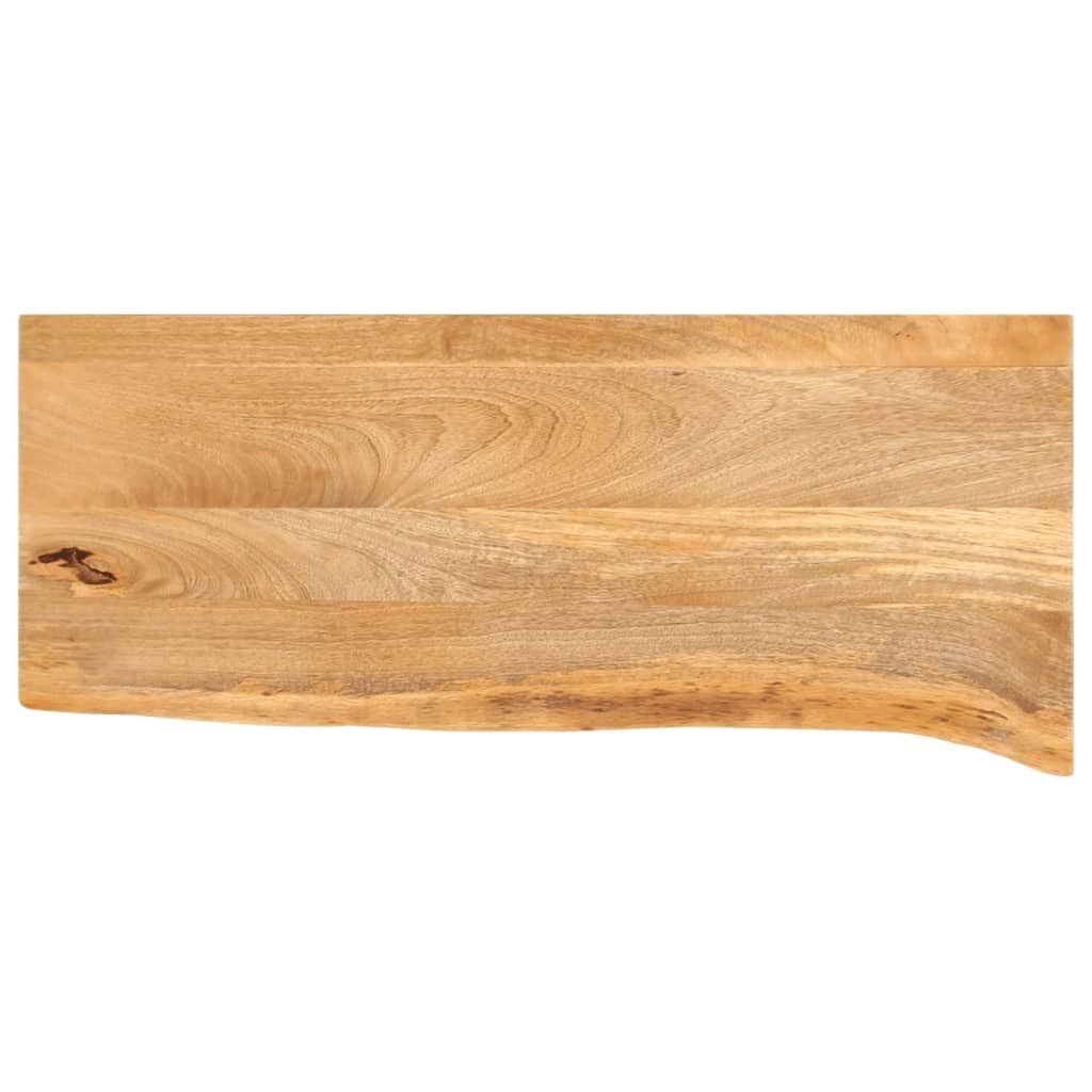 vidaXL Tablero de Mesa Borde Natural Madera Maciza Mango 70x40x3,8 cm, Superficie de Mesa, Tablero de Mesa de Madera, Tablero de reemplazo
