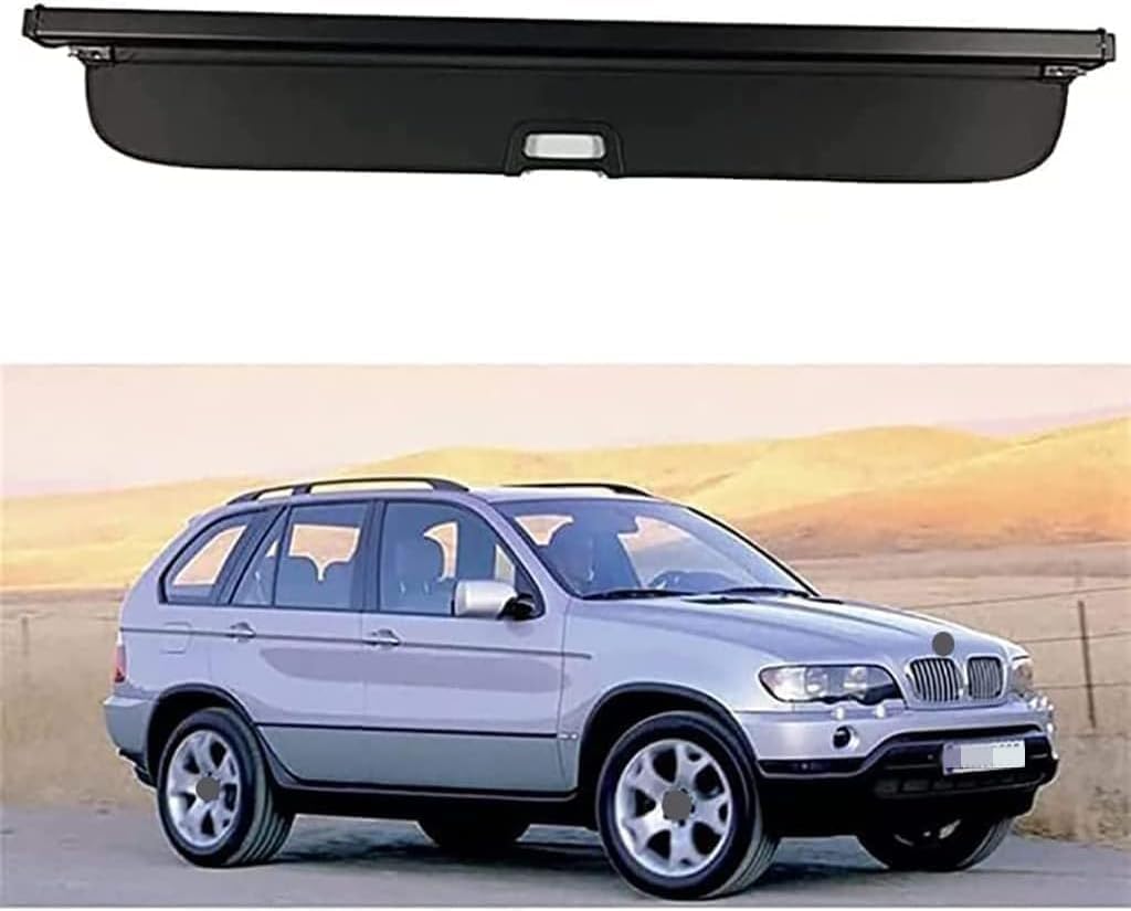Cubreobjetos retráctil para BMW X5 E53 1998-2006: cubre el maletero y evita robos de equipaje