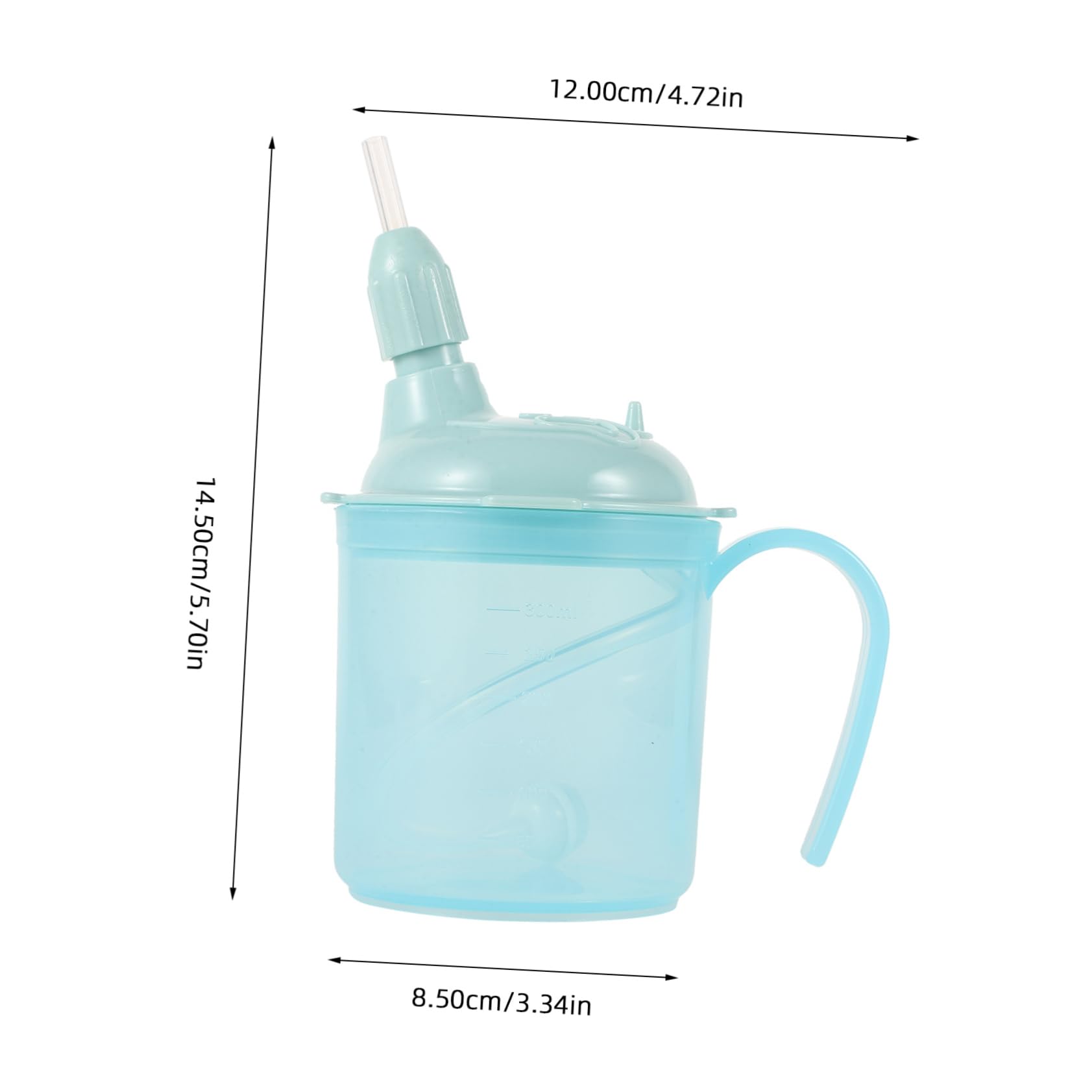 Beavorty Elderly Water Cup Straw Hospital Cup Lid for Seniors for Disabled Adults