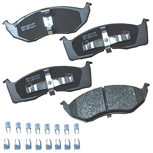 Image of Bendix Premium SBC591 Ceramic Front Brake Pads for Select Models Chrysler Concorde, Grand Voyager, LHS, New Yorker, Town & Country, Dodge Caravan, Intrepid, Eagle Vision, Plymouth Prowler, Voyager