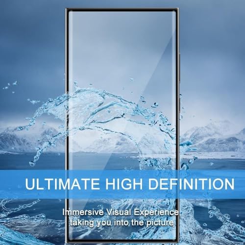 Image of HD Tempered Glass Screen Protector Compatible for Samsung Galaxy S24 Ultra 5G with Edge to Edge coverage and Easy Installation kit