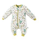 Protector para Dormir: Los niños siempre patean las colchas por la noche para que puedan resfriarse fácilmente. Un buen saco de dormir para bebés los protegerá y formará una rutina de cama. Déle a su bebé un buen y suave sueño.